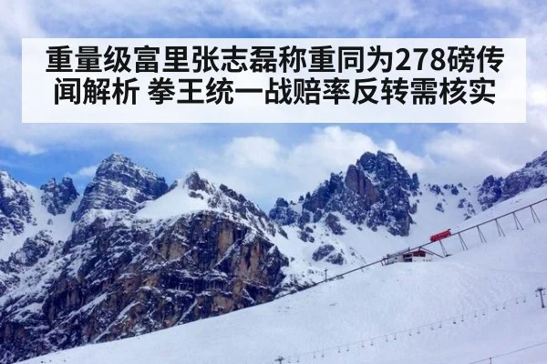 重量级富里张志磊称重同为278磅传闻解析 拳王统一战赔率反转需核实